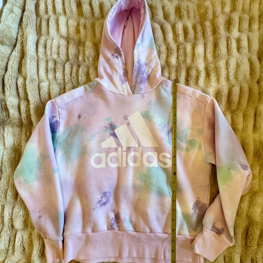 adidas Pastel Tie-Dye Hoodie in Pink, Mint & Lavender